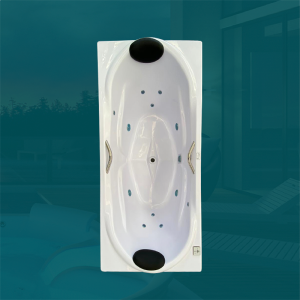 Banheira Retangular Monte Verde Completa com Hidro em Acrílico